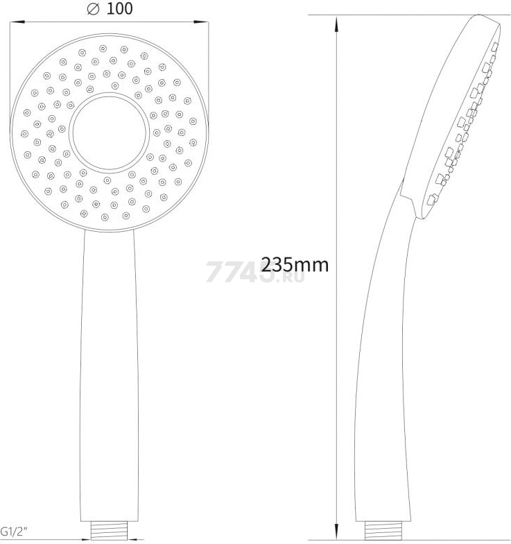 Лейка для душа AV ENGINEERING AVSSS-031 - Фото 6