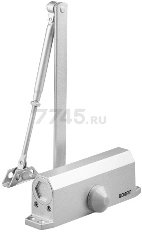 Доводчик дверной гидравлический морозостойкий ВОЛАТ 20-60 кг серебро (35012-60)