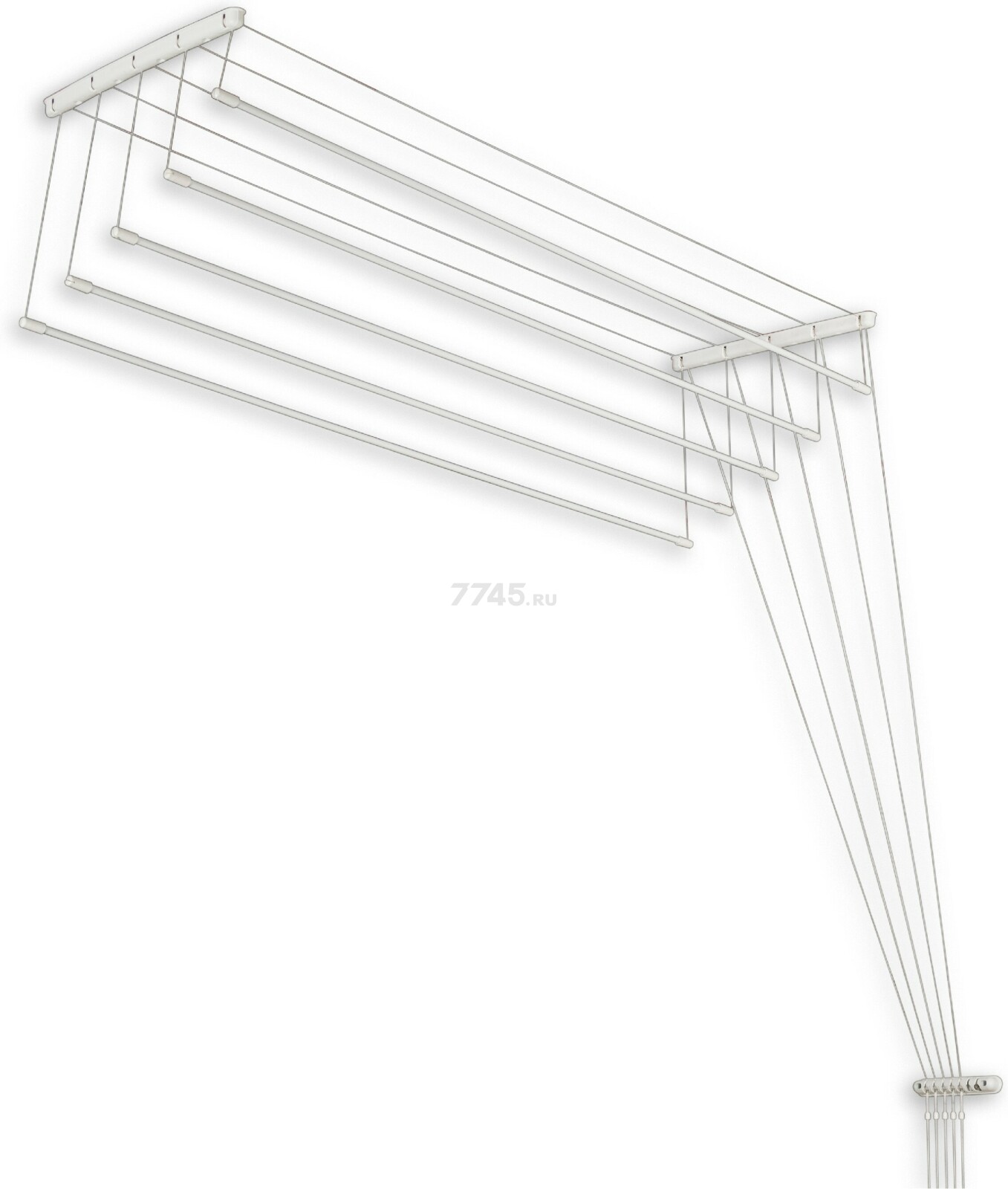 Сушилка для белья потолочная PERFECTO LINEA 2,5 м белая (36-002251)