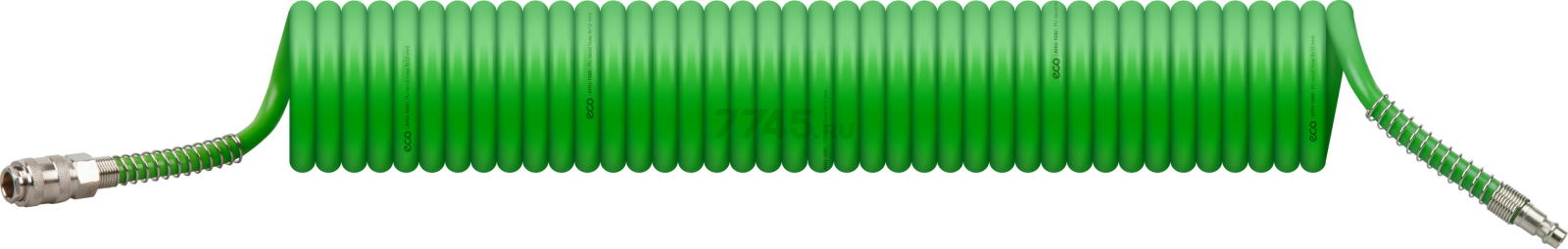 Шланг полиуретановый спиральный ECO 8/12 мм 10 м с быстросъемами (AHU-1080)