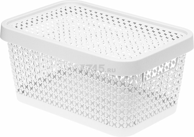 Коробка для хранения вещей пластиковая 4,5 л IDEA Пирула белая (М2348)