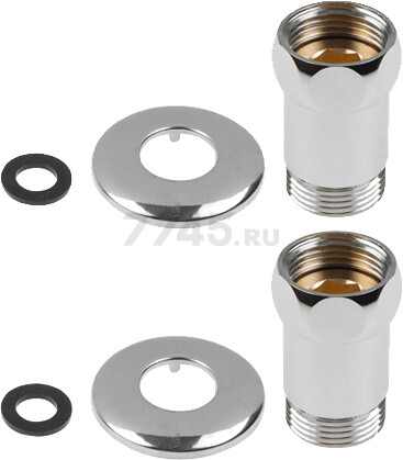 Американка прямая 1"х1/2" с внутренней-наружной резьбой AV ENGINEERING 2 штуки (AVE156003-1)