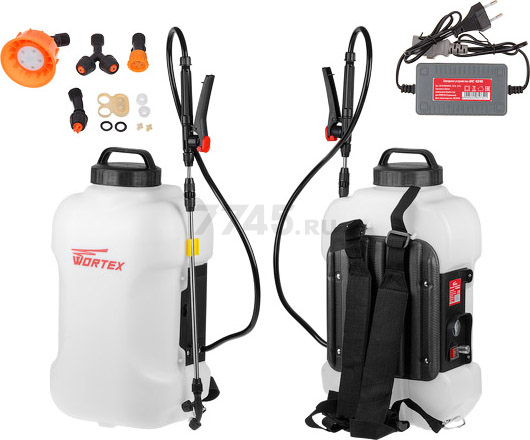 Опрыскиватель ранцевый аккумуляторный WORTEX KS 1690 Li SET (KS1690Li0029)