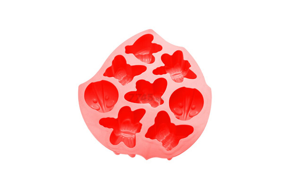 Форма для выпечки силиконовая насекомые 28х21,5х3,5 см PERFECTO LINEA красная (20-000715)