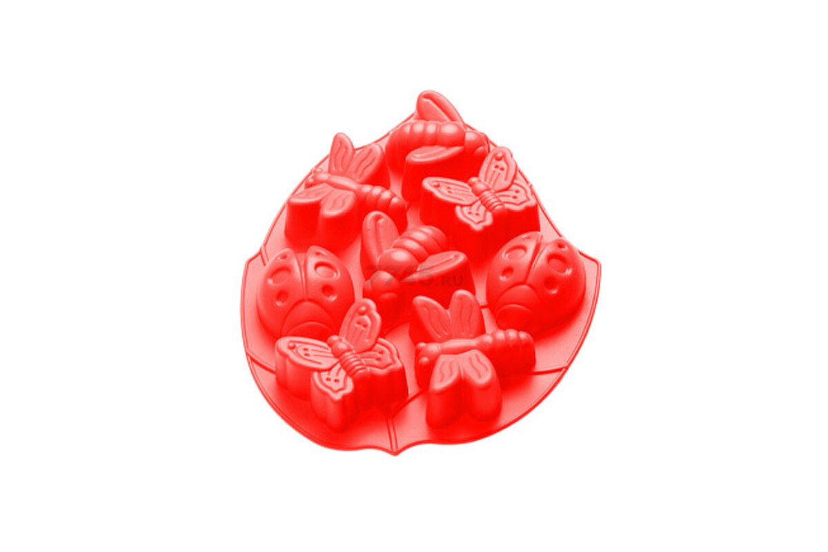 Форма для выпечки силиконовая насекомые 28х21,5х3,5 см PERFECTO LINEA красная (20-000715) - Фото 2