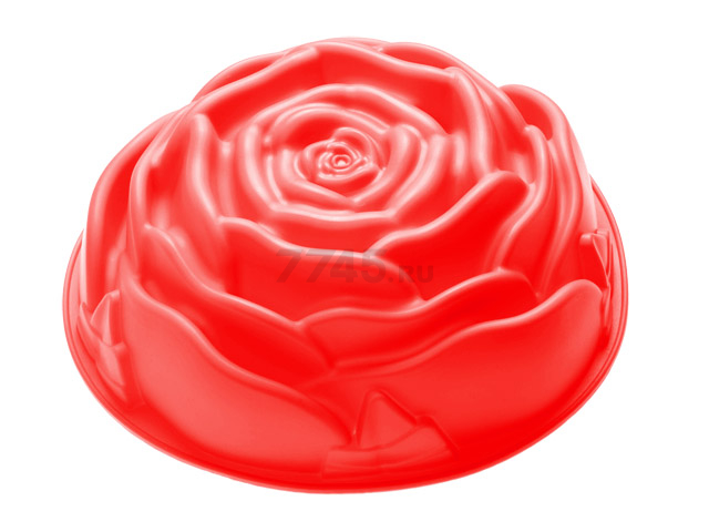 Форма для выпечки силиконовая роза 23х7 см PERFECTO LINEA красная (20-018915)