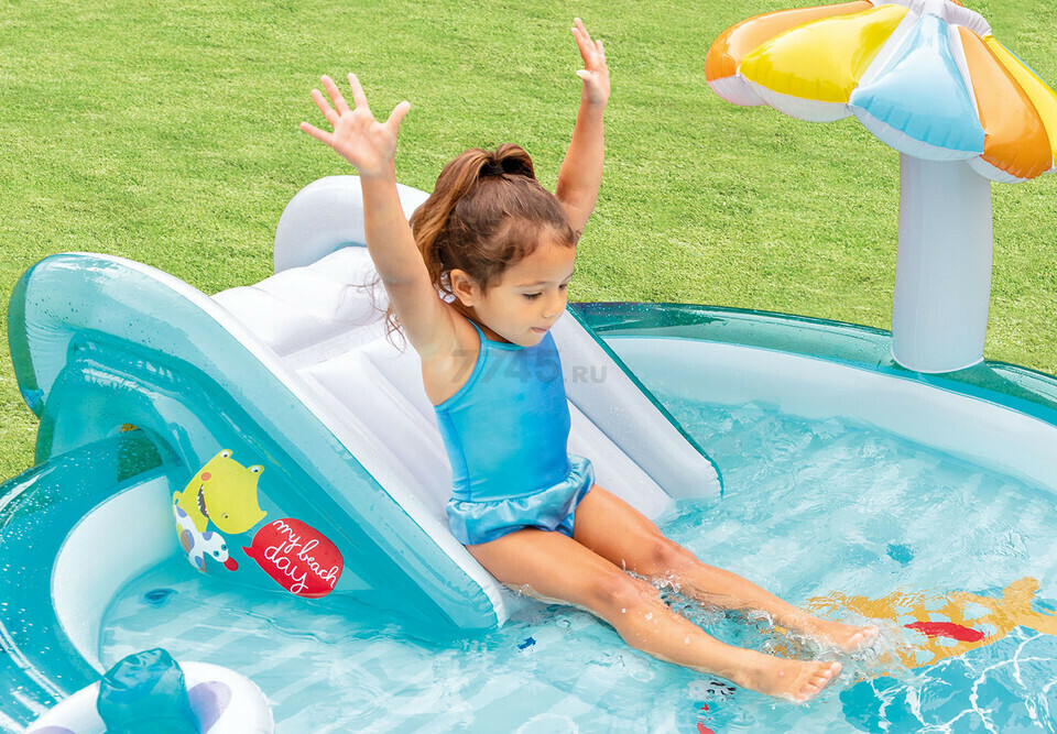 Водный игровой центр INTEX Крокодил 201х170х84 см (57165NP) - Фото 4