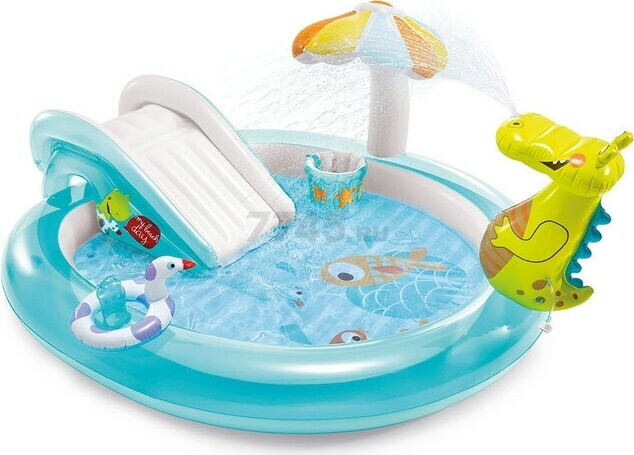 Водный игровой центр INTEX Крокодил 201х170х84 см (57165NP)