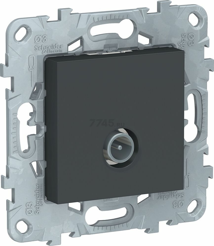 Розетка телевизионная SCHNEIDER ELECTRIC Unica New антрацит (NU546254)