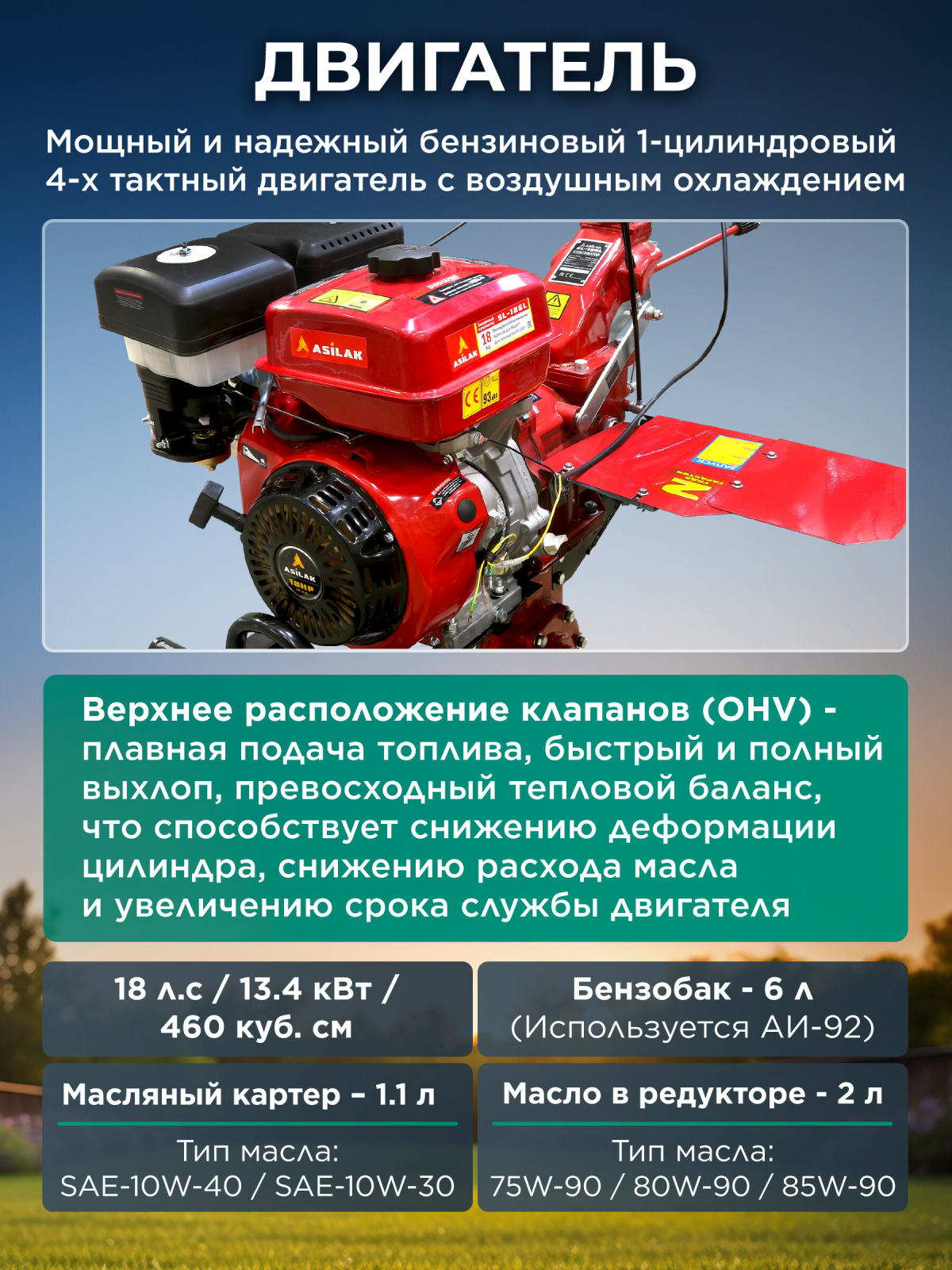 Культиватор бензиновый ASILAK SL-186L - Фото 4