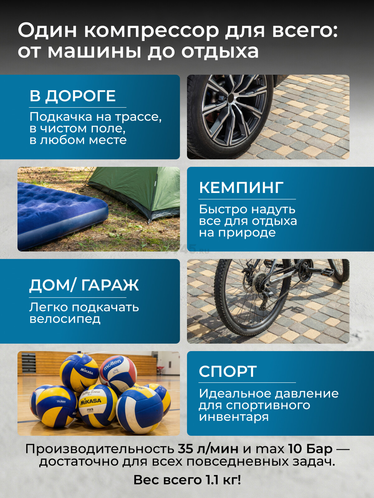 Компрессор автомобильный DGM AC-0913 - Фото 2