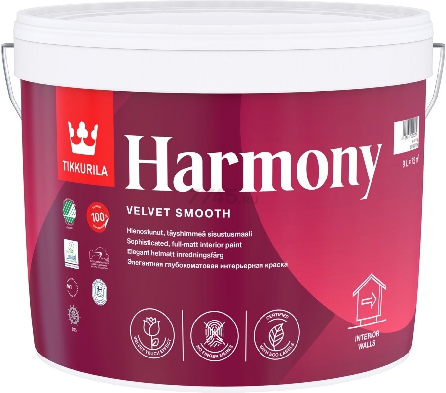Краска акрилатная TIKKURILA Harmony База C 9 л (80960030160)