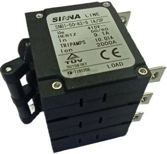 Выключатель автоматический для генератора 9,1 А ECO PE-8501S3 (PE-8501S3-6004n)
