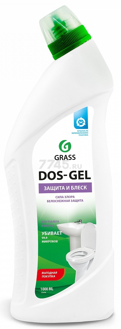 Средство чистящее для ванны GRASS Dos-Gel 1 л (125436)