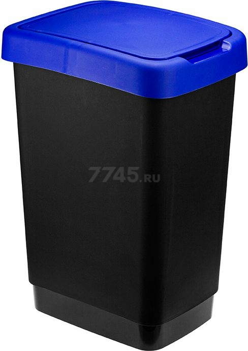 Ведро для мусора 25 л IDEA Твин синий (М2469)