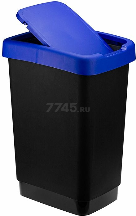 Ведро для мусора 25 л IDEA Твин синий (М2469) - Фото 3