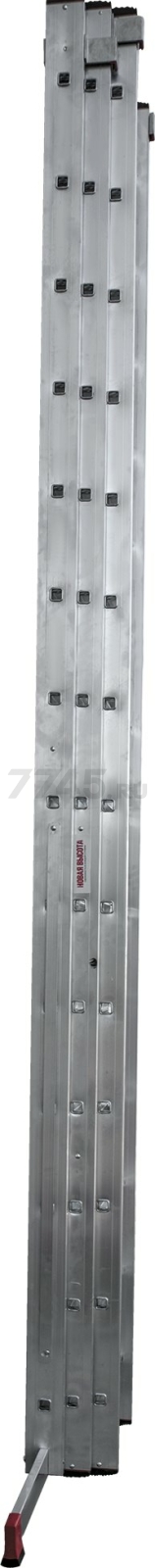 Лестница алюминиевая трехсекционная 926 см НОВАЯ ВЫСОТА NV323 (3230314) - Фото 4