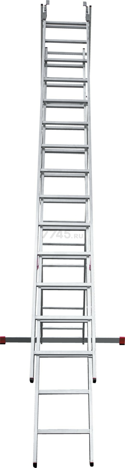 Лестница алюминиевая трехсекционная 926 см НОВАЯ ВЫСОТА NV323 (3230314) - Фото 15