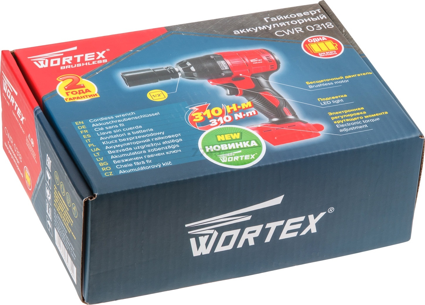 Гайковерт аккумуляторный ударный WORTEX CWR 0318 XLT SOLO (CWR031800029) - Фото 8