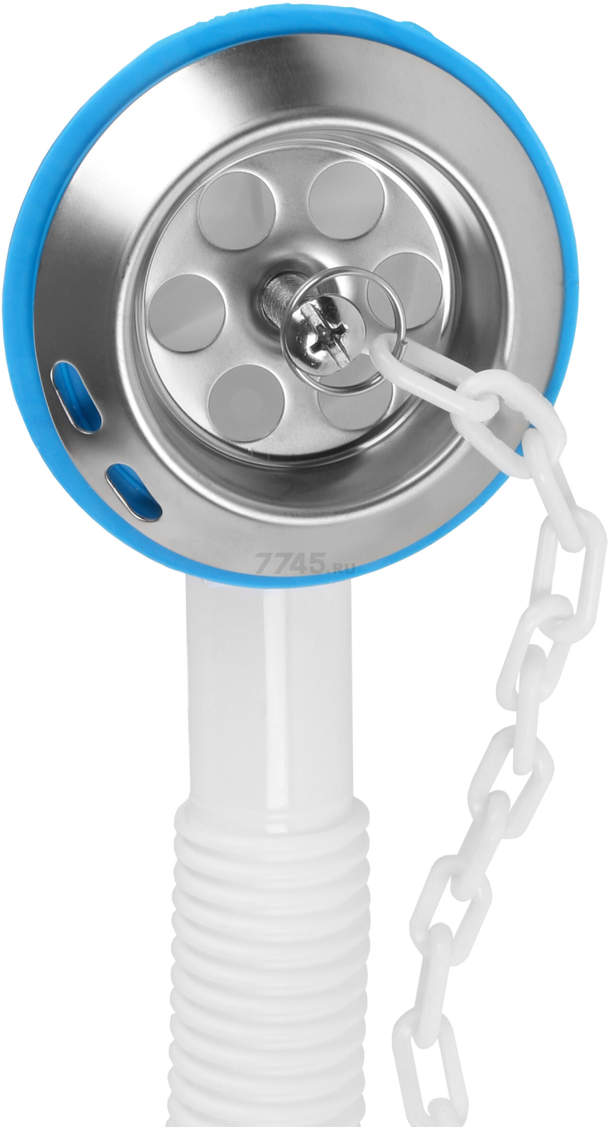 Сифон для ванны выпуск D70 перелив гибкая труба 40х40/50 AV ENGINEERING (AVE129730) - Фото 5