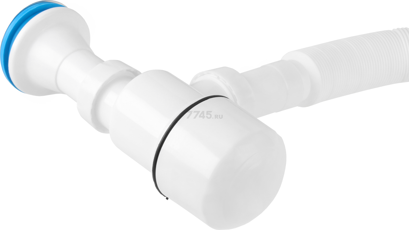 Сифон для умывальника выпуск D64 литой гибкая труба 1 1/4" - 40/50 мм AV ENGINEERING (AVE129750) - Фото 4