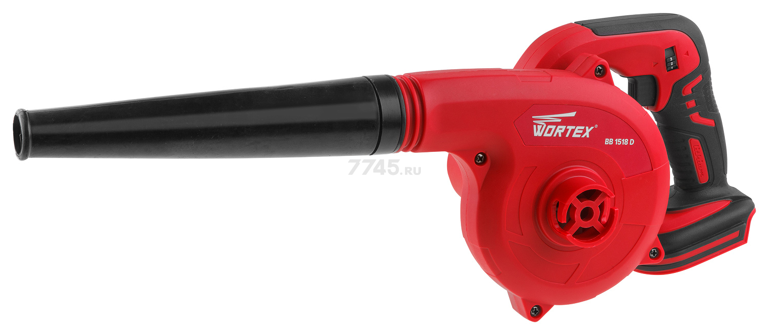 Воздуходувка аккумуляторная WORTEX BB 1518 D XLT SOLO (BB1518D00029) - Фото 6