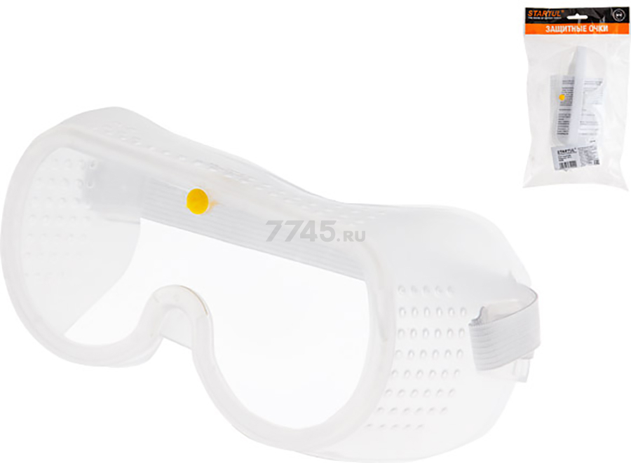 Очки защитные закрытые STARTUL ЗП-2 20290 прозрачная линза (ST7211-02) - Фото 2