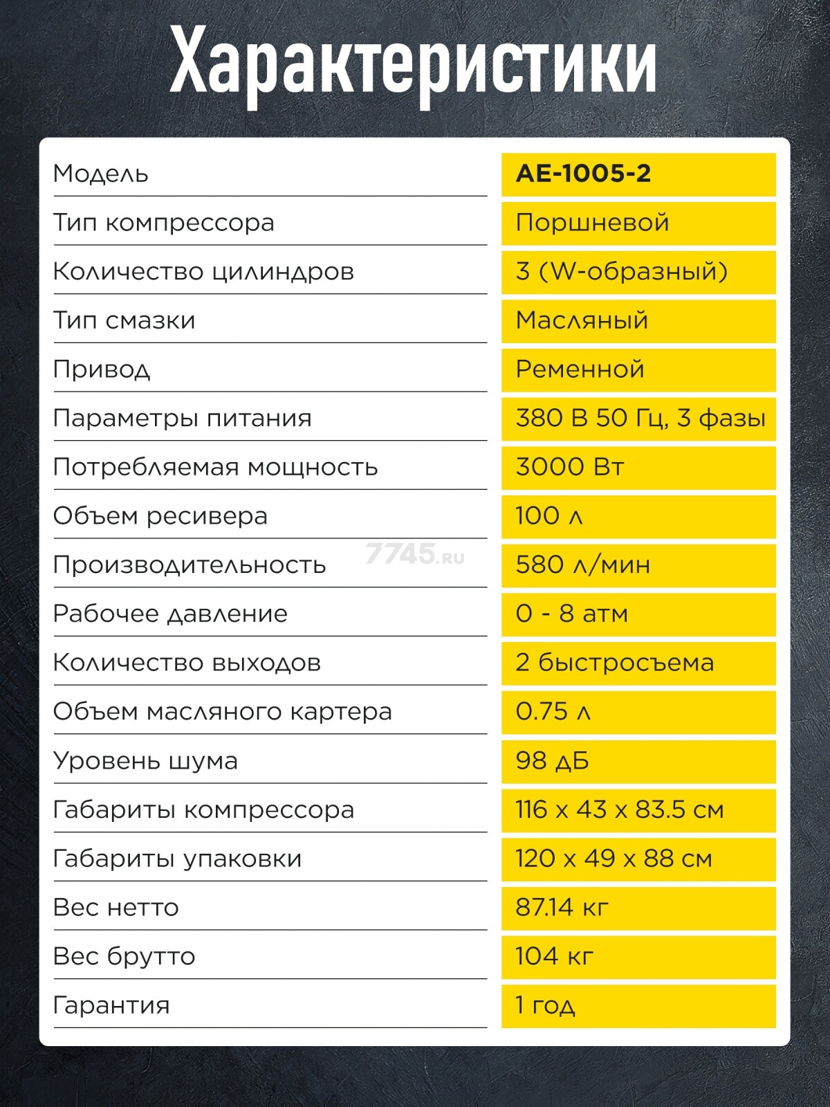 Компрессор ECO AE-1005-2 - Фото 10