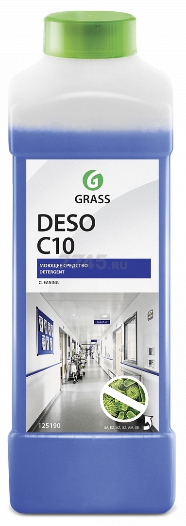 Средство для мытья полов и стен GRASS Deso C10 1 л (125190)