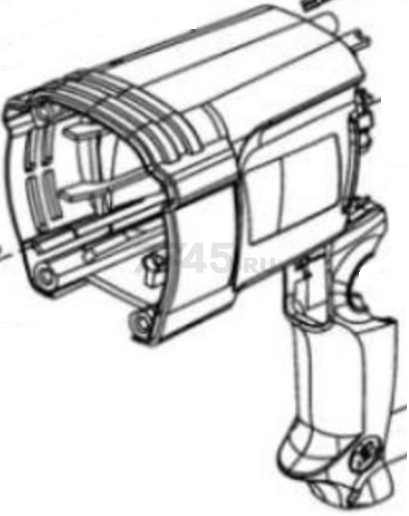 Рукоятка-корпус для перфоратора WORTEX RH2629 (AB26-76)