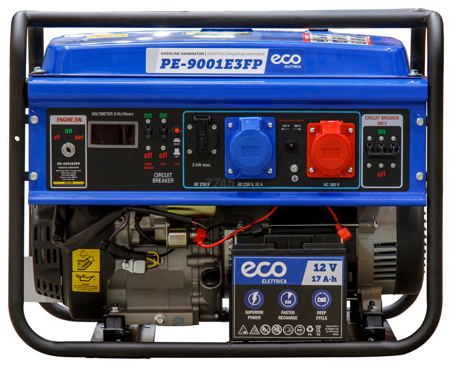 Генератор бензиновый ECO PE-9001E3FP - Фото 3