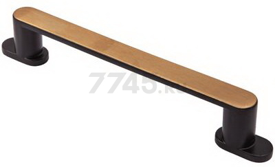 Ручка мебельная скоба AKS Grand-192 черный, латунь (56789)