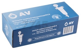 Фильтр магистральный самопромывной AV ENGINEERING 1/2" 100 мкм с манометром (AVE115701) - Фото 13