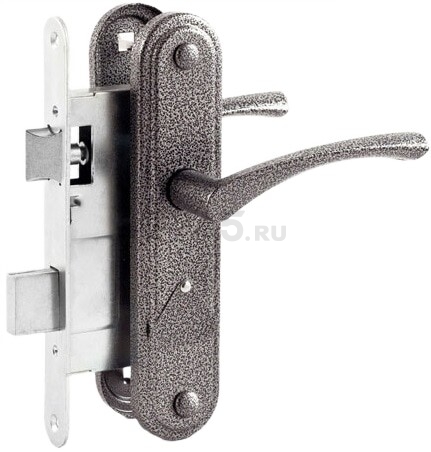 Замок врезной сувальдный ОМЕГА ЗВ9.2-01 серебро (00-00000613)