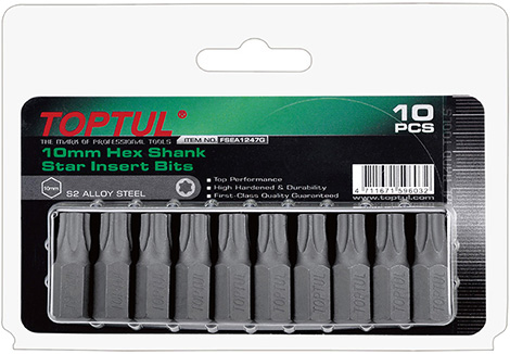 Насадка Torx T40 30 мм 10 штук TOPTUL (FSEA1240G)