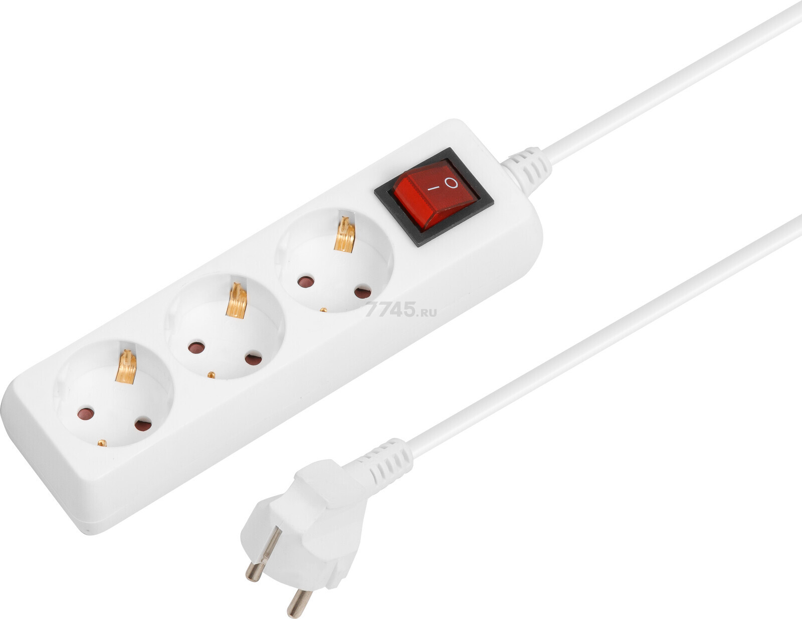 Удлинитель 5 м 3 розетки 2,2 кВт с заземлением ЮПИТЕР (JP8104-22)