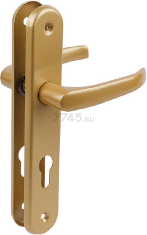Ручка дверная на планке GAMAR Lenox 72WB золотая (1200603819866)