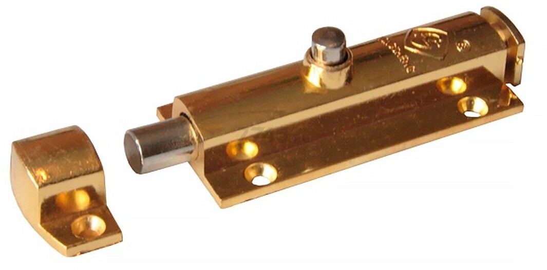 Задвижка мебельная автоматическая STARFIX золото (SMF-3061)