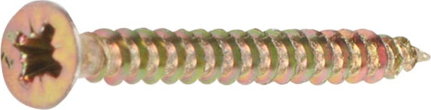 Шуруп универсальный 3х35 мм желтый цинк STARFIX полная резьба 15000 штук (SM-15415-15000) - Фото 2