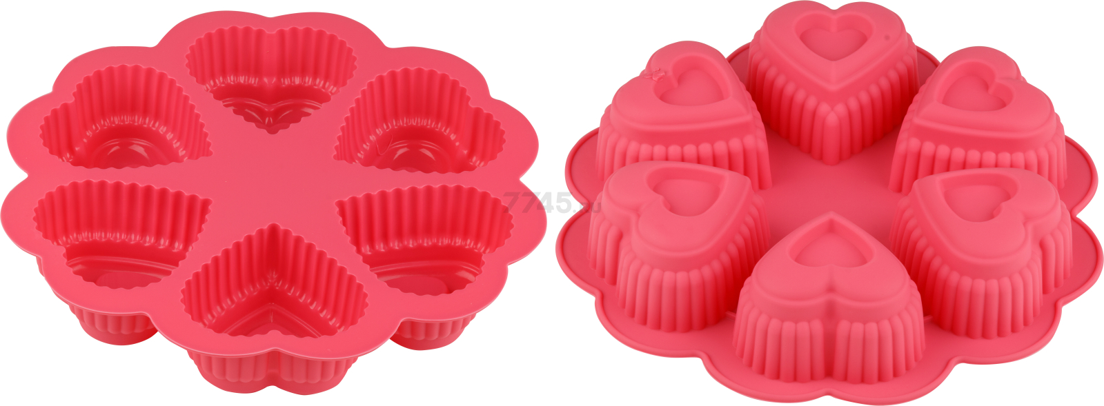 Форма для выпечки силиконовая круглая 25х4,5 см PERFECTO LINEA Fruit Dove розовый (20-018819)