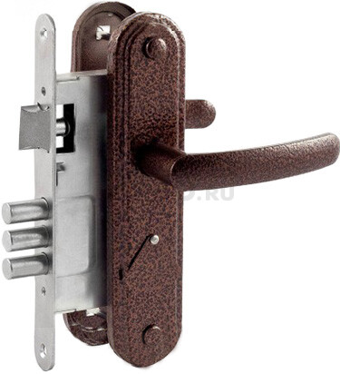 Замок врезной сувальдный ОМЕГА ЗВ9.1-02 медь (00-00002942)