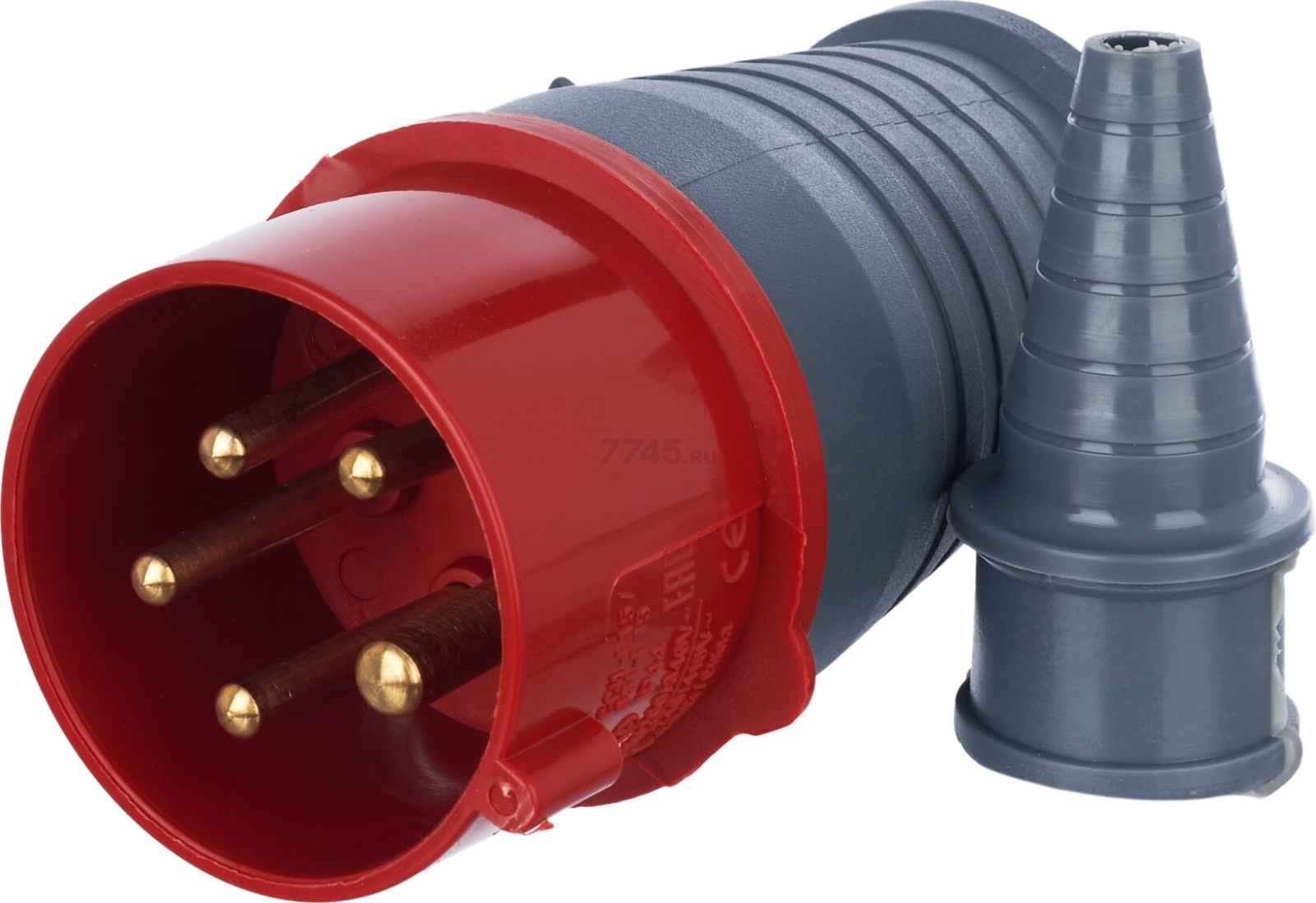 Вилка силовая переносная 16А 380В 3P+PE+N IP44 IEK (25812)