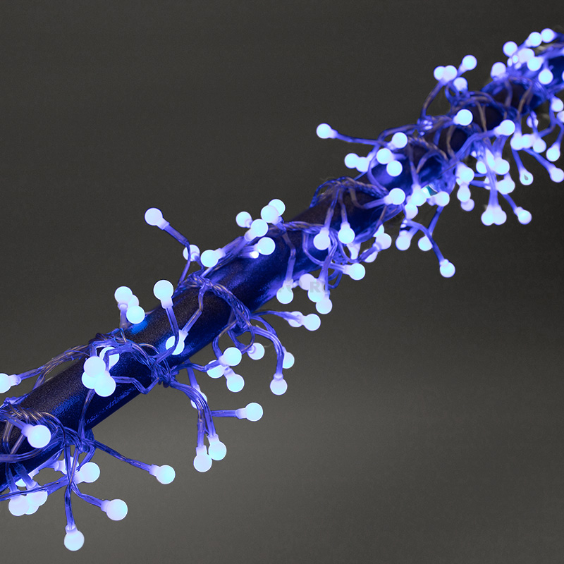 Гирлянда новогодняя светодиодная NEON-NIGHT Мишура LED 3 м 288 диодов синий (303-603) - Фото 2