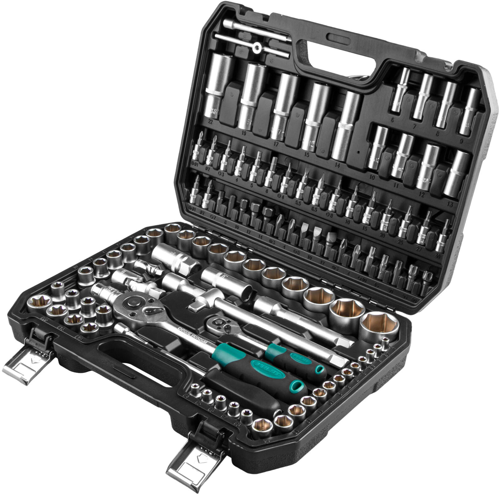 Набор инструментов 1/4", 1/2" 6 граней 108 предметов ВОЛАТ (18520-108) - Фото 3