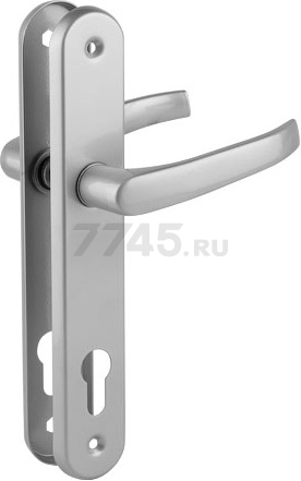 Ручка дверная на планке GAMAR Lenox 90WB серебро (1200055598401)