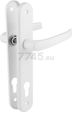 Ручка дверная на планке GAMAR Lenox 90WB белая (1206562749602)