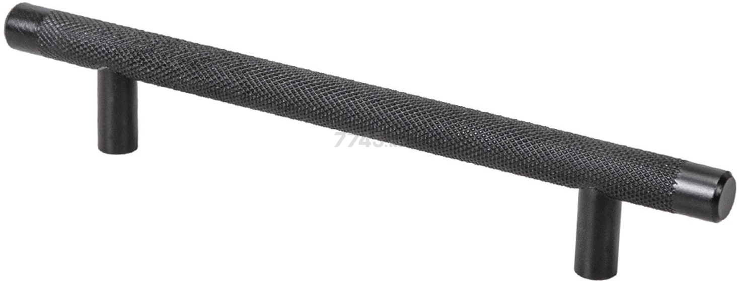 Ручка мебельная рейлинг AKS Cobra-128 черный матовый (68421)