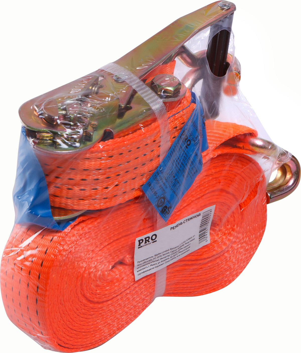 Ремень стяжной с крюком 5 т 12 м PRO STARTUL (PRO-9013)