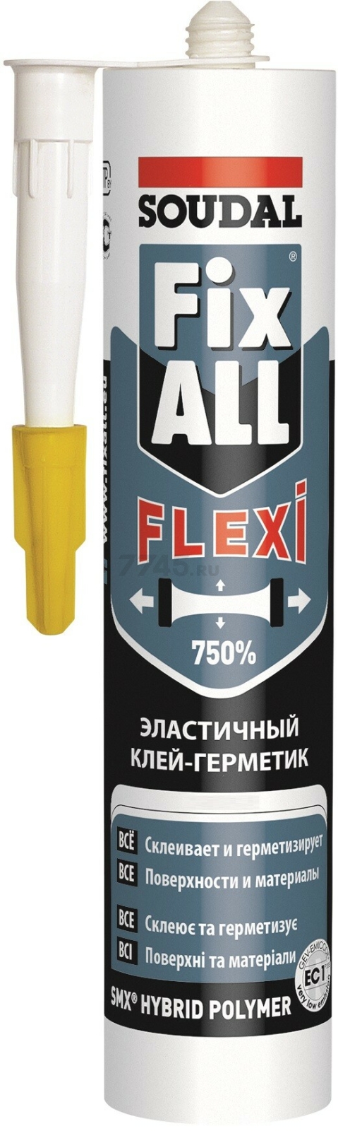 Клей-герметик SOUDAL Fix All Flexi чёрный 290 мл (134901)