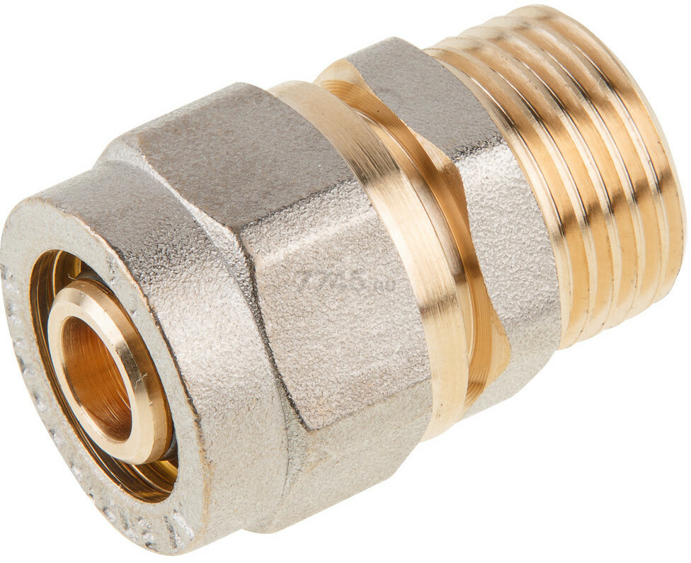 Ниппель латунный наружная 16(2.0)х1/2" AV ENGINEERING (AVE309004)